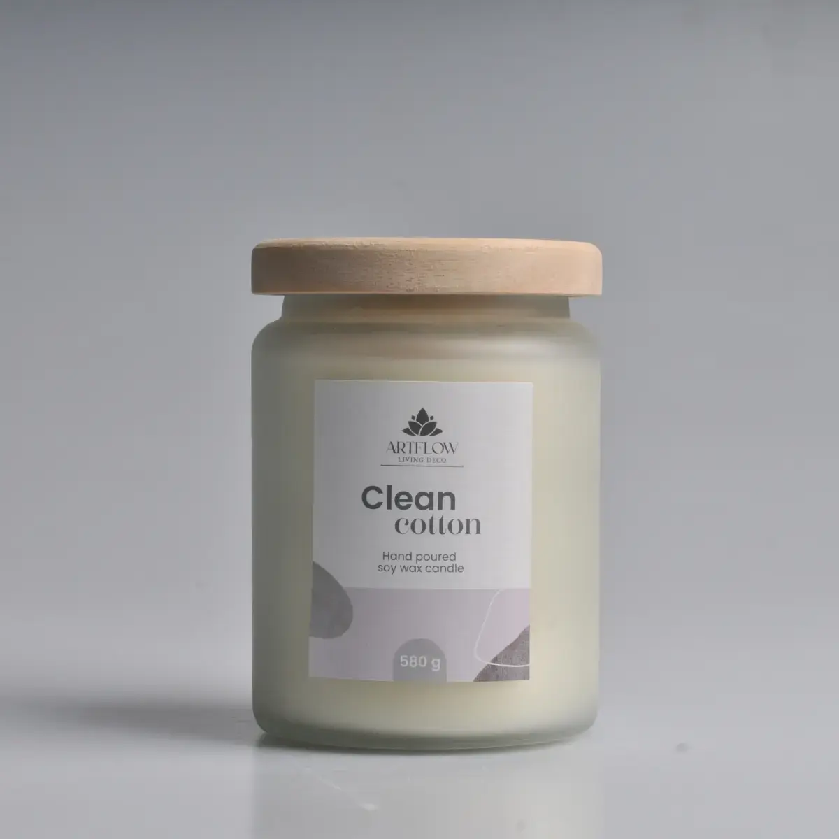 Aromatinė žvakė CLEAN COTTON 580g, +|- 60h
