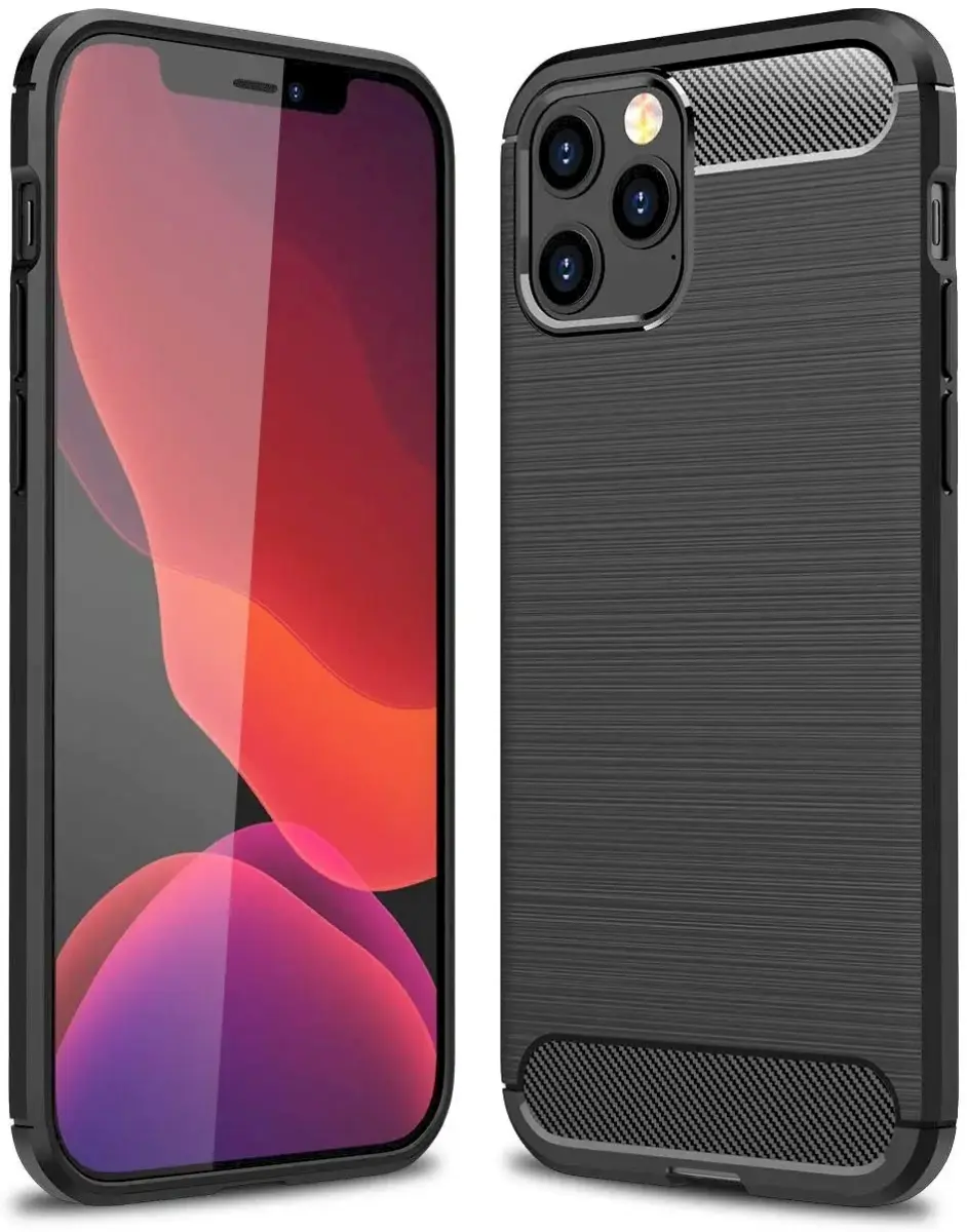 Fusion Trust Back Case Силиконовый чехол для Apple iPhone 12 Pro Max Черный