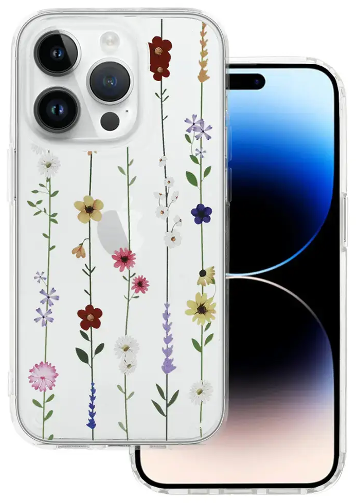 Tel Protect Flower maciņš telefonam iPhone 14 Pro Max daudzkrāsains