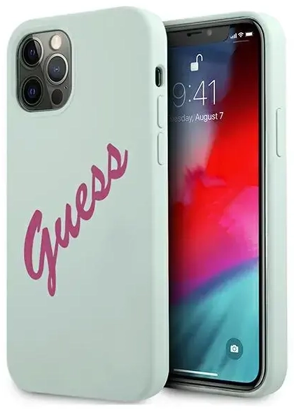 Guess GUHCP12LLSVSBF iPhone 12 Pro Max 6,7" niebieski fuksja|blue fuschia hardcase Silicone Vintage