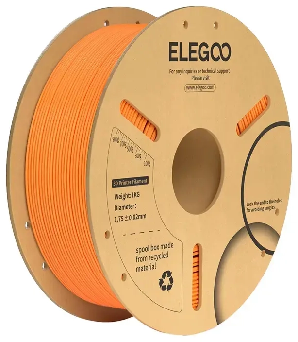 ELEGOO PLA+ Siūlas (Oranžinis)