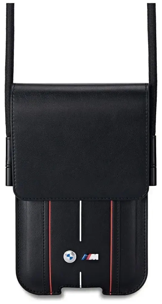 Torebka BMW Phone Pouch Red Stripes      czarny
