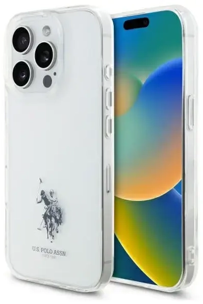 US Polo USHCP15XUSMT iPhone 15 Pro Max    6.7" przezroczysty|transparent IML Printed Double Horse Logo