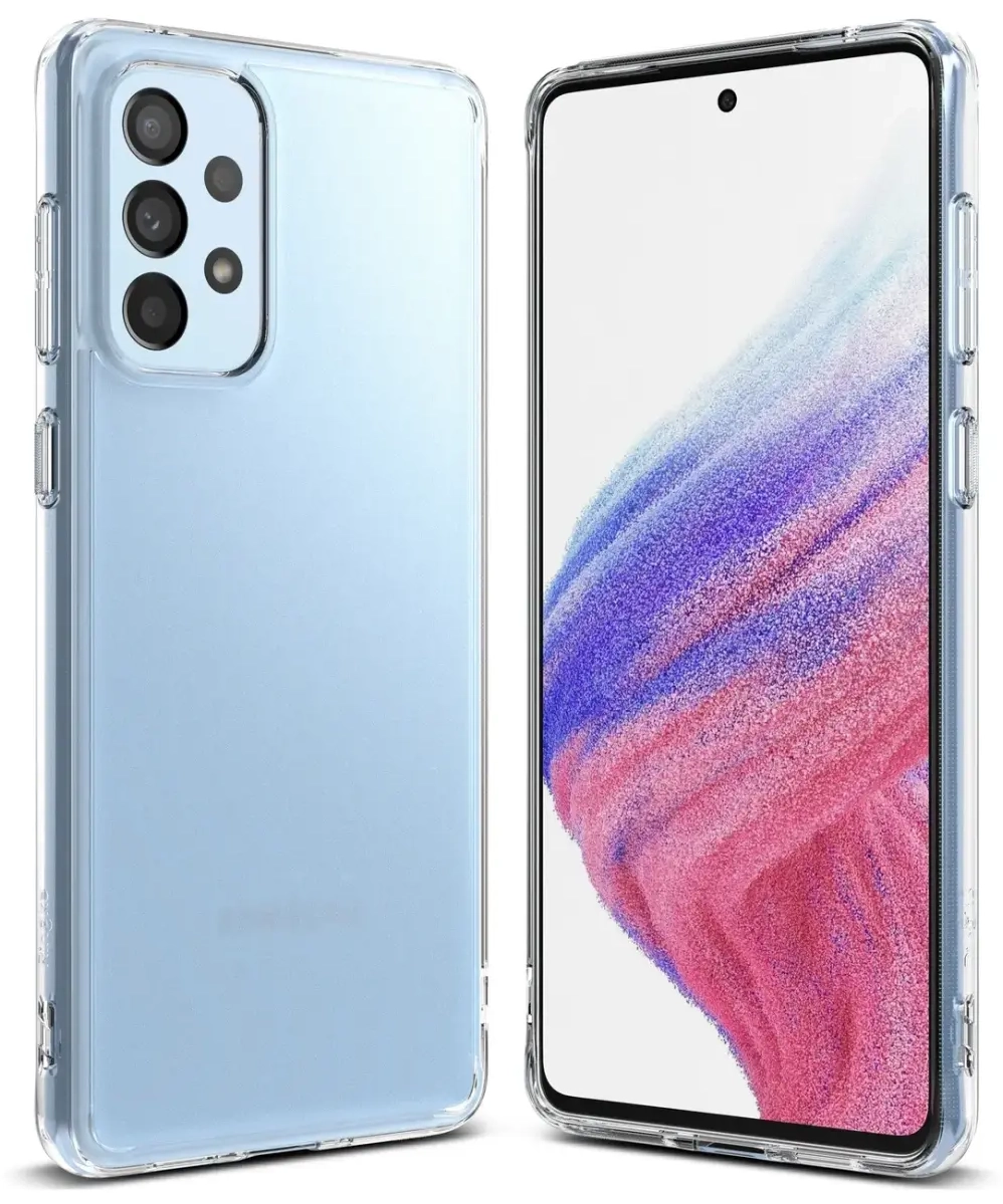 Ringke Fusion Matte tpu case with a translucent Samsung Galaxy A73 gel frame
