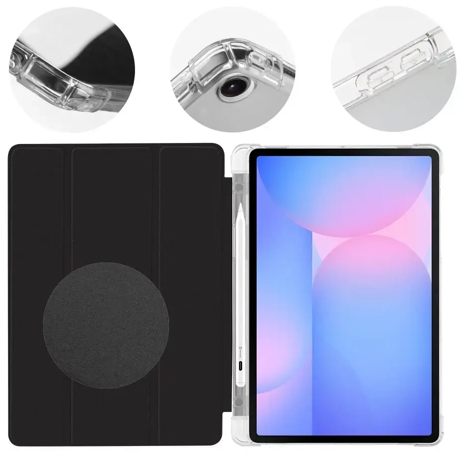 Чехол OBAL:ME MistyTab для Samsung Galaxy Tab S10 Lite/S9/S9 FE/S10 FE Black