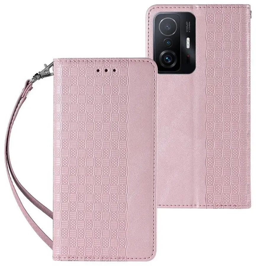 Fusion Magnet Strap grāmatveida maks + aukliņa Samsung A136 Galaxy A13 5G | A04S rozā