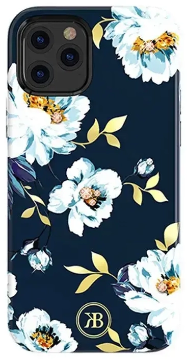 Kingxbar Blossom case decorated with original Swarovski crystals iPhone 12 mini multicolour (Gardenia)