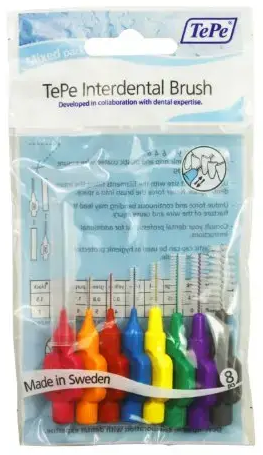 TePe Interdental Brushes Mixed Pack 8 Pieces