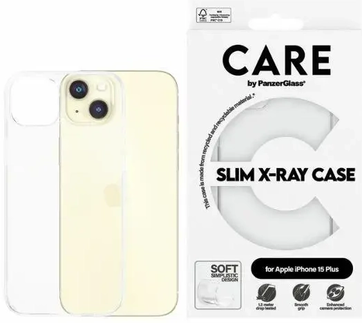 CARE by PanzerGlass Slim X-Ray Case iPhone 15 Plus 6,7" przezroczysty|transparent 1435