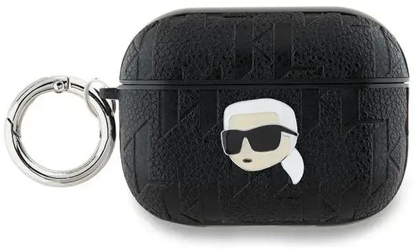 Karl Lagerfeld KLAP2PGKIPK AirPods Pro 2 (2022|2023) cover czarny|black Monogram Karl Head