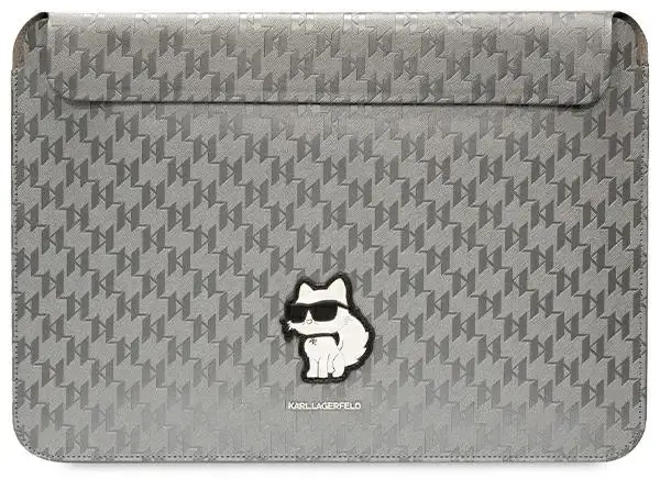 Karl Lagerfeld Sleeve KLCS14SAKHPCG 14" srebrny|silver Saffiano Monogram Choupette