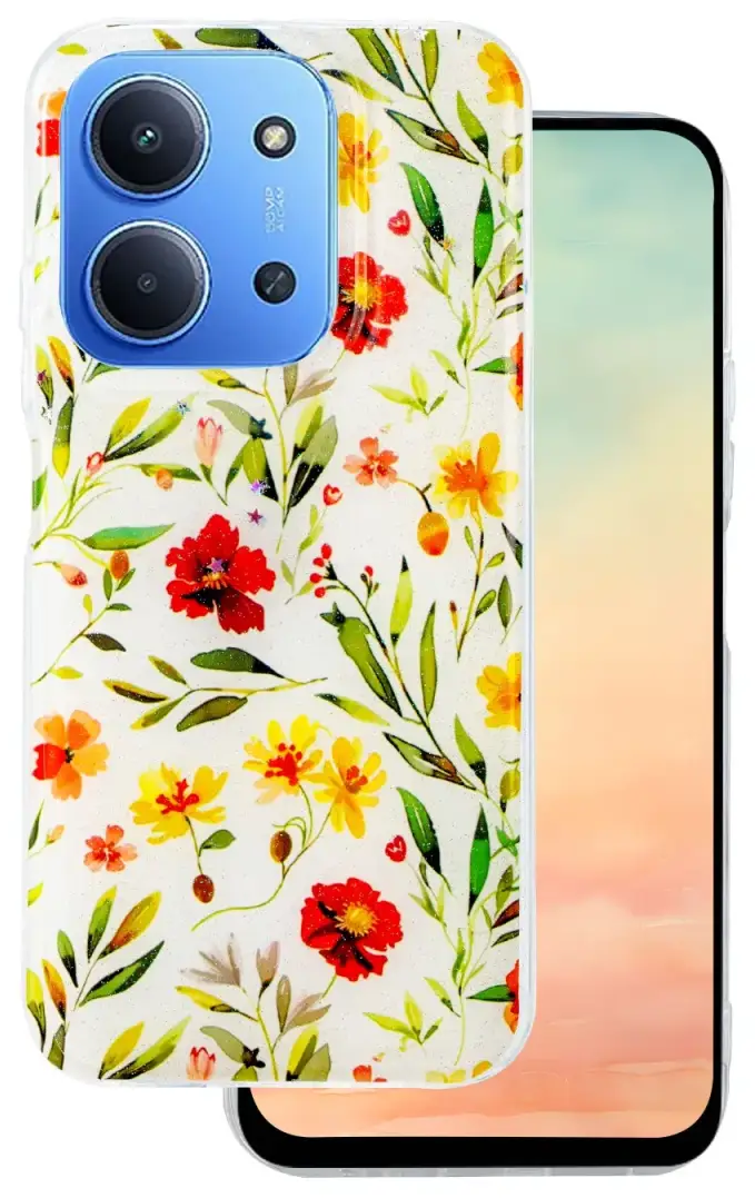 Glow Glam case for Xiaomi Redmi 15 4G EU / 15 5G EU (171,08 x 82,05 x 8,55) white