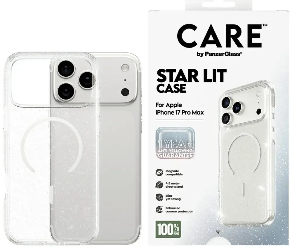 CARE by PanzerGlass Flagship Urban Explorer w. White MagSafe case for iPhone 17 Pro Max Star Lit