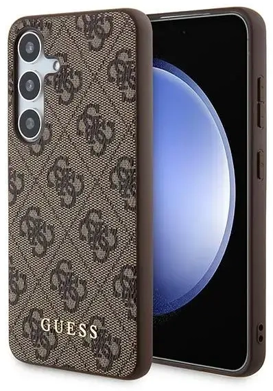 Guess GUOHCSA35G4GFBR A35 A356 brązowy|brown hardcase 4G Metal Gold Logo