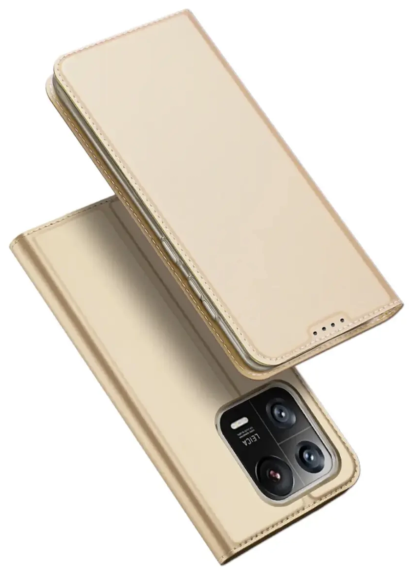 Dux Ducis Skin Pro Case Xiaomi 13 Pro Flip Card Wallet Gold Stand