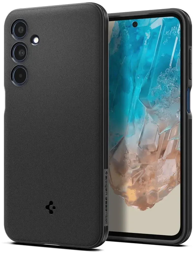SPIGEN ESSENTIAL SANDBLAST GALAXY M35 5G MATĒTS MELNS