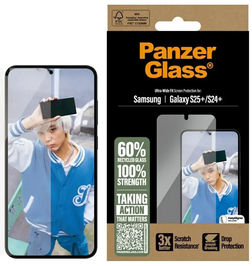 PanzerGlass Ultra-Wide защитное стекло для телефона Samsung Galaxy S25 Plus