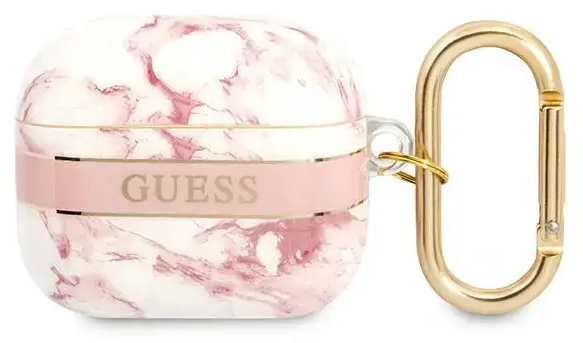 Guess case for Airpods 3 GUA3HCHMAP pink Marble