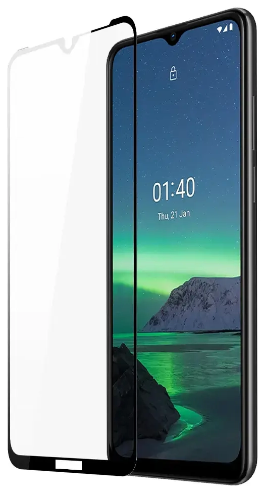 Dux Ducis 10D Tempered Glass Tough Screen Protector Full Coveraged with Frame for Nokia 1.4 transparent (case friendly)