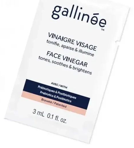 Gallinee, Microbiome Skincare, Apple Cider Vinegar, Tones|Soothes & Brightens, Tonic Lotion, For Face, 3 ml *Sample