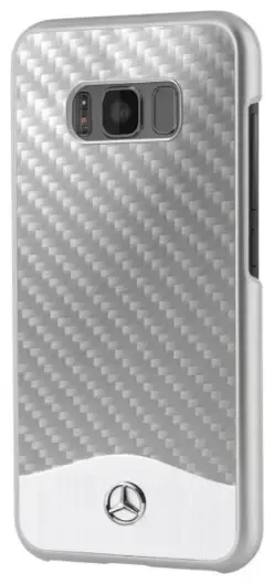 Mercedes MEHCS8LCACSI S8 Plus G955 silve r|srebrny hard case carbon