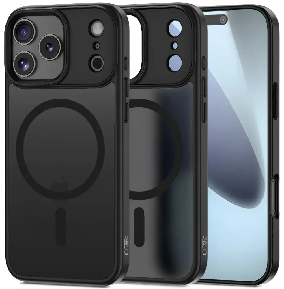TP Matt чехол для телефона с поддержкой MagSafe Apple iPhone 17 Pro Max матовый черный