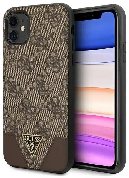Guess 4G Triangle Collection - Etui iPhone 11 (brązowy)