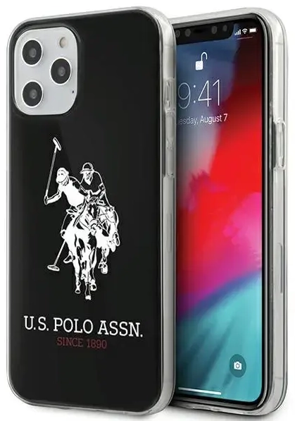 U.S. Polo USHCP12MTPUHRBK Big Horse Cover For Apple iPhone 12 | 12 Pro Black