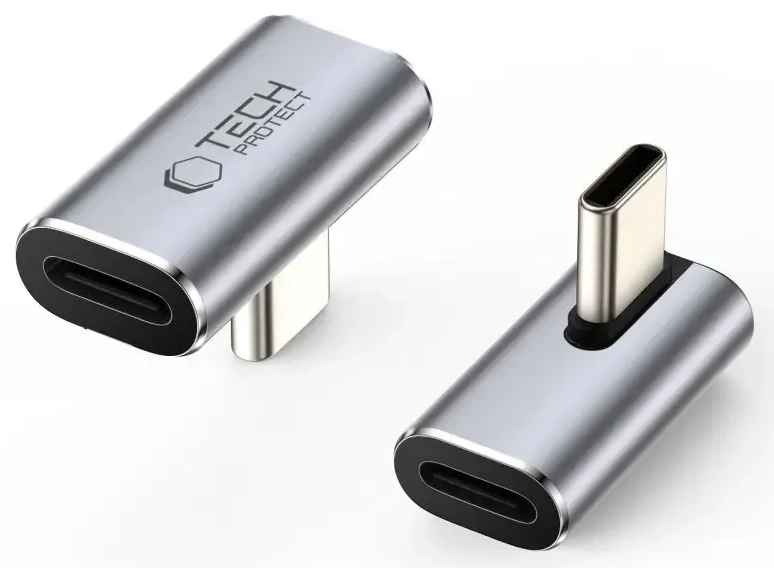 Tech-Protect Ultraboost AA03 USB-C Angled Adapter - Gray