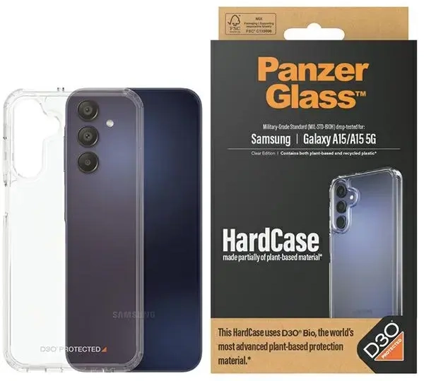 PanzerGlass HardCase Sam A15 | A15 5G D3O 3xMilitary grade transparent 0463