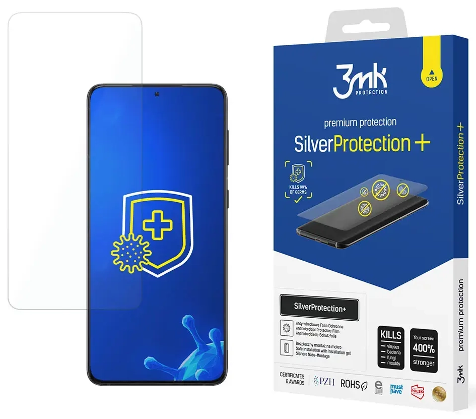 3mk SilverProtection+ aizsargplēve telefona ekrānam Samsung Galaxy S21 (G991)