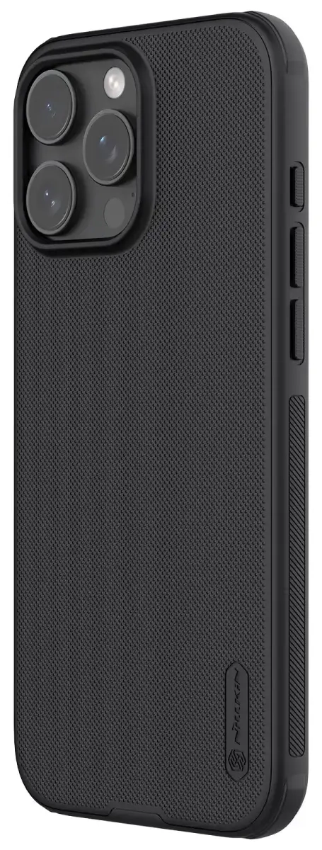 Nillkin Super Frosted PRO nugarėlė Apple iPhone 16 Pro telefonui, juoda