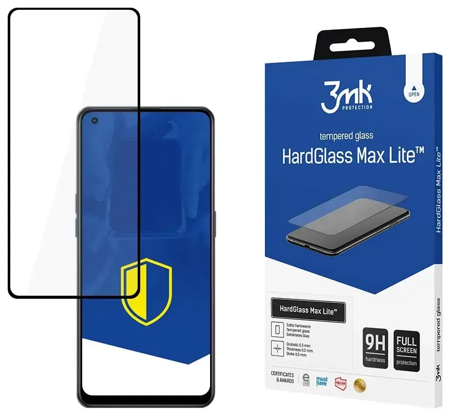 OPPO Reno 7 Lite 5G - 3mk HardGlass Max Lite™ screen protector