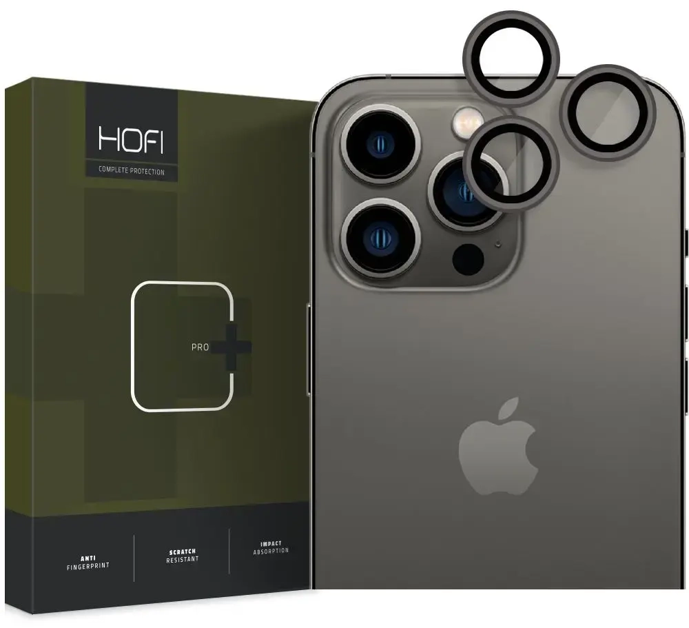 KAMERAS VĀCIŅŠ HOFI CAMRING PRO+ IPHONE 14 PRO | 14 PRO MAX MELNS