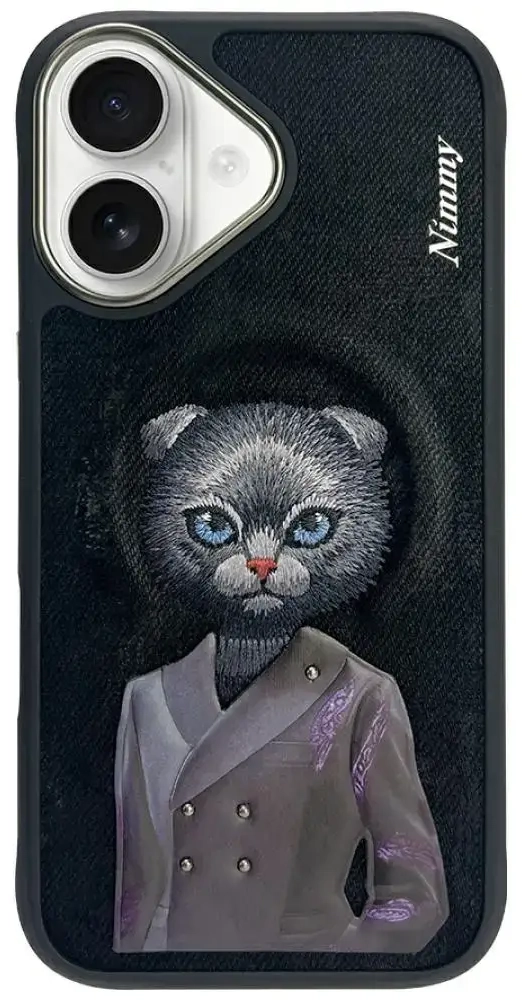 Nimmy Magnetic fashion cute pet phone case for iPhone 16 black
