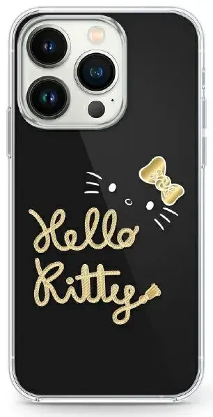 Hello Kitty HKHMP16XHGDIK iPhone 16 Pro   Max 6.9" czarny|black hardcase IML Golden Diva MagSafe