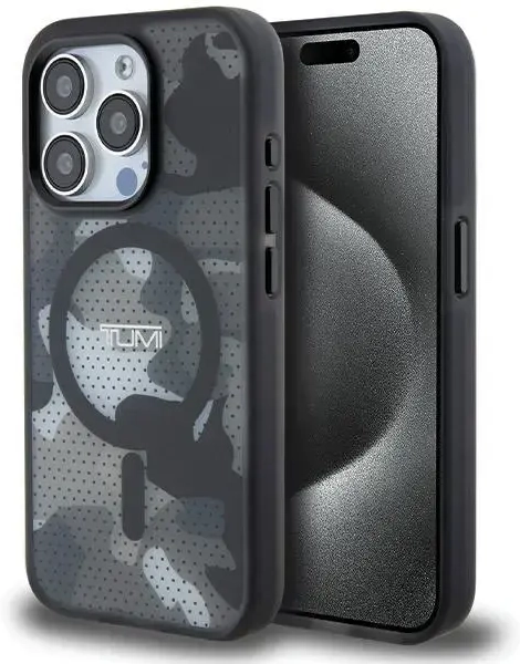Tumi TUHMP15XTCAMK iPhone 15 Pro Max 6.7" czarny|black hardcase Frosted Camo Print MagSafe