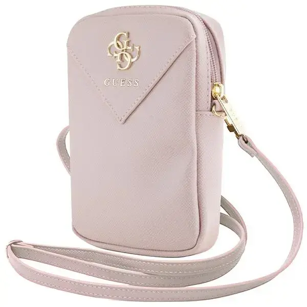Guess käekott GUWBZPGSTEGP roosa Zip Triangle 4G