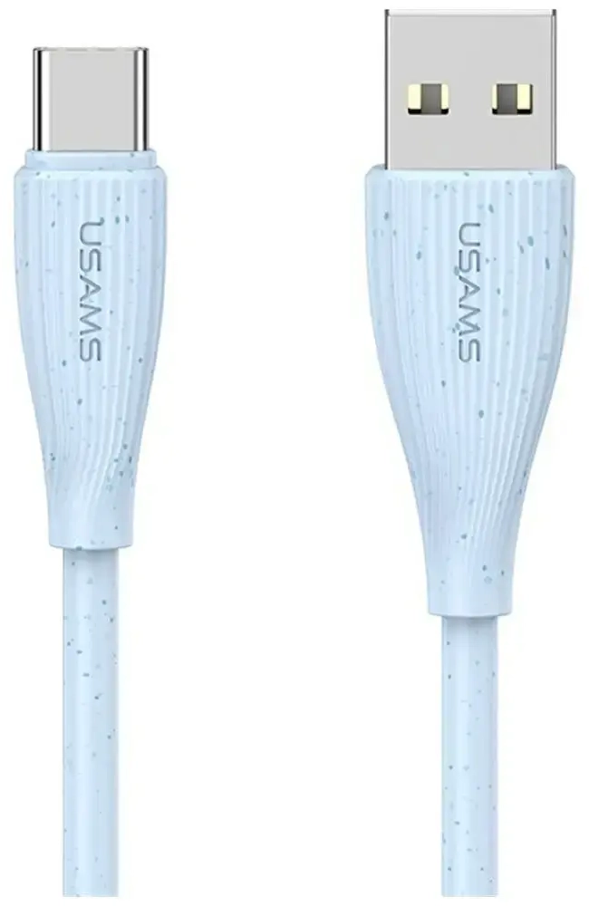 USAMS Green Series SJ714 andmeedastus- ja laadimiskaabel | USB-A kuni USB-C | 15W | 1m | sinine