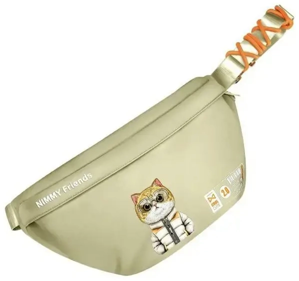 Nimmy Nerka na ramię khaki Crossbody      Cool&Cute 2.0 Cat