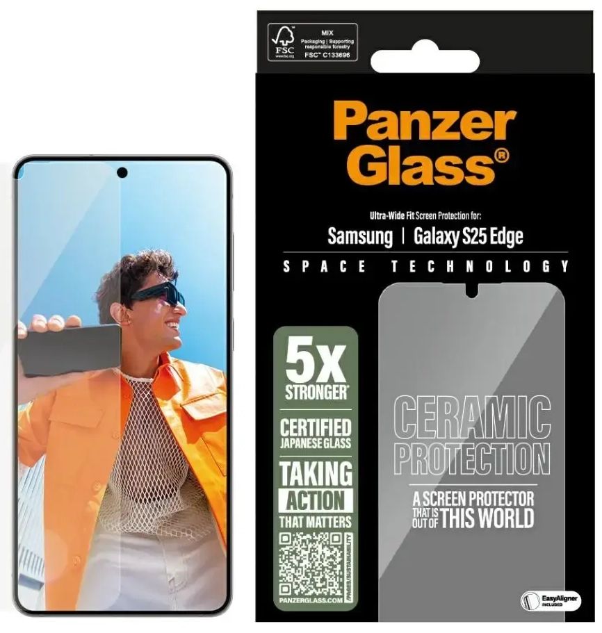 PanzerGlass Ultra-Wide Ceramic glass for Samsung Galaxy S25 Edge