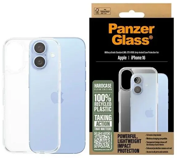 PanzerGlass HardCase iPhone 16 6.1" przezroczysty|transparent 1287