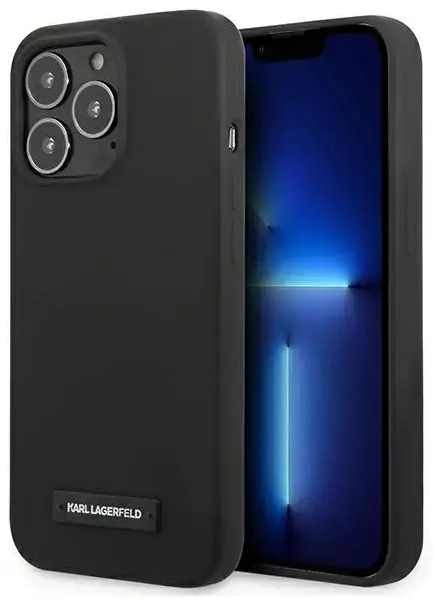 Karl Lagerfeld KLHCP13XSLMP1K iPhone 13 Pro Max 6,7" hardcase czarny|black Silicone Plaque