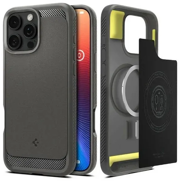 Spigen Rugged Armor iPhone 16 Pro         szary|grey ACS08116