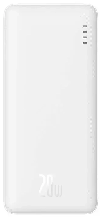 Baseus Airpow ārējais akumulators (powerbank) | 10000 mAh | 20W | USB-C, Micro USB | balts