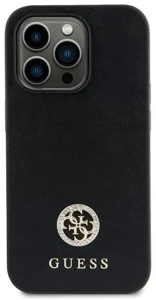 Guess GUHCP15SPS4DGPK Apple iPhone 15 6.1" maciņš telefonam melns