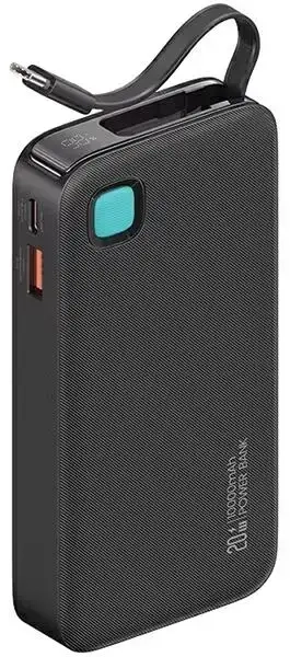 USAMS XY Series external battery (powerbank) | 10000 mAh | 20W | USB-C | black