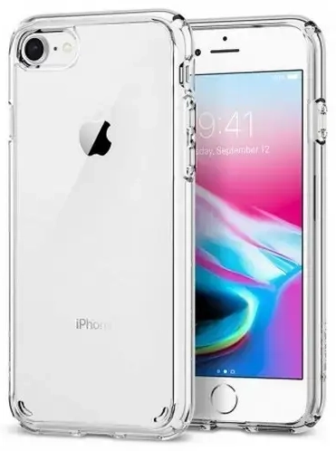 Spigen Ultra Hybrid 2 silikona aizsargapvalks priekš Apple iPhone 7 | 8 | SE 2020 caurspīdīgs