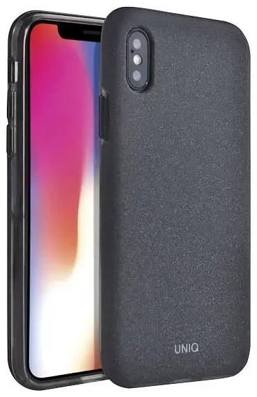 UNIQ etui Lithos iPhone Xs Max czarny |charcoal black