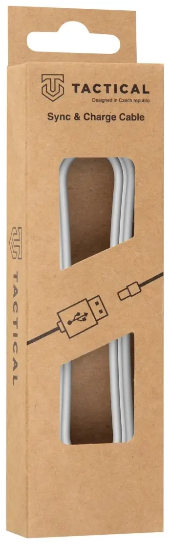 Tactical Smooth Thread datu pārraides un uzlādes vads | USB-C uz Lightning | 0.3m | balts